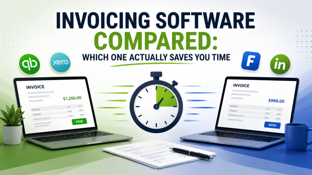 Freelancer Invoicing Software: 7 Top Tools Compared and Which One Actually Saves You Time Freelancer comparison of two invoicing software platforms showing paid and pending invoices side by side